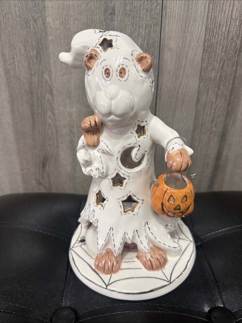 Blue Sky Clayworks Trick Or Treat Halloween Ghost Bear 2009 By Heather Goldminc